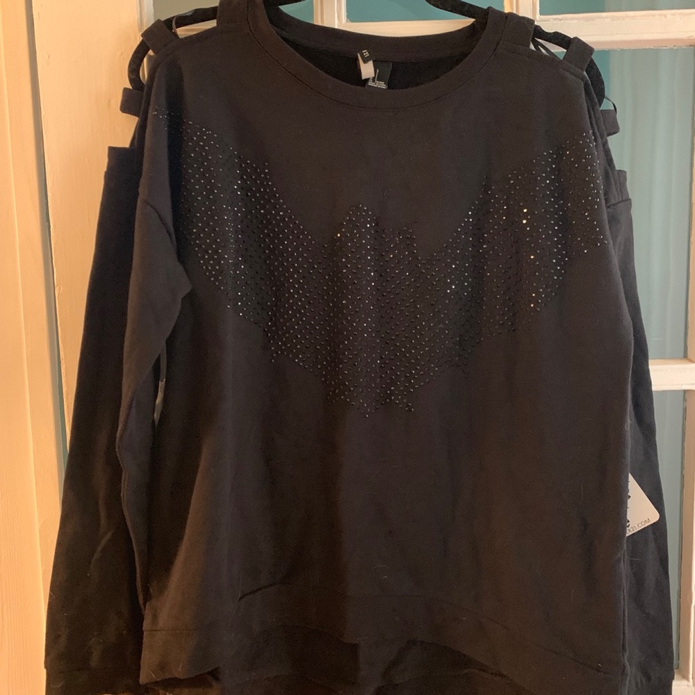 Forever 21 bat studded sweatshirt